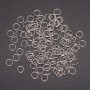 Verbindungsring, Durchmesser 7 mm, graues Metall, Verpackung 25 g
