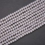 Perlen aus tschechischem Kristall, mattes hellgraues Rondell, Durchmesser 6×4,5 mm, Stranglänge 38 cm