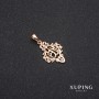 Anhänger Xuping Sura 14 × 26 mm – Vergoldung 18K