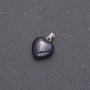 Herz-Anhänger Aventurin Nacht Kaïra Blauer Sand 14x14x23 mm