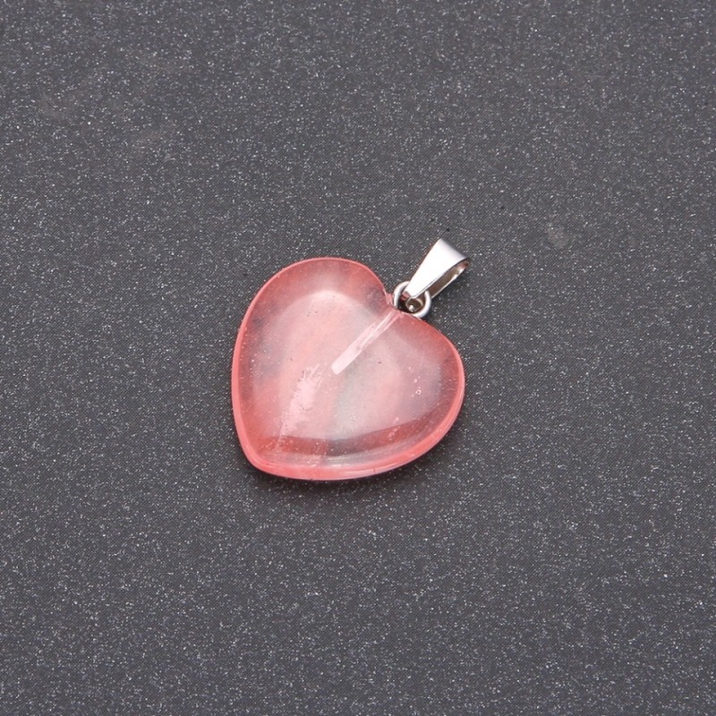 Herz-Anhänger aus Turmalin 19 × 19 × 26 mm (±)