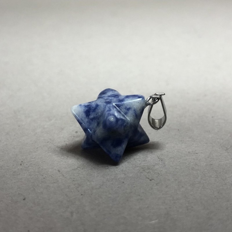 Merkaba-Anhänger aus Sodalit 10 × 10 mm