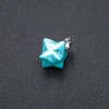 Merkaba-Anhänger Türkis 10×10 mm