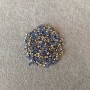 Strasssteine, blau, Durchmesser ca. 3 mm, Packung / 4 g