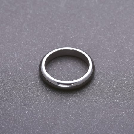 Ring aus Hämatit glatt, Dicke 4 mm, Größen 16, 17, 18, 19, 20, 21, 22