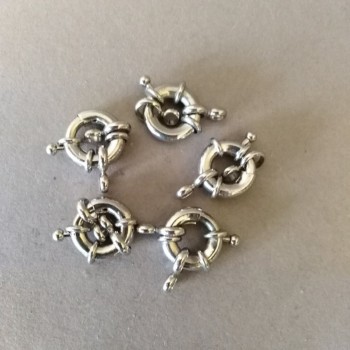 Donutverschluss für Perlenketten und Armbänder, 14 mm, Preis pro Stück, für eine Schnur