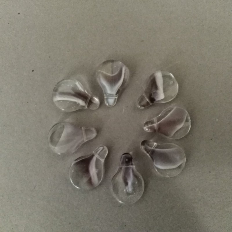 Murano-Glasperlen ca. 13×20 mm (+/-) Preis pro 8 Stück