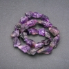 Unbearbeitete Amethyst-Nugget-Perlen auf Schnur, Durchmesser 15×23 mm (±), Länge 42 cm