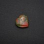 Souvenirstein Jaspis-Heliotrop in Herzform, 30×30×10(±)mm
