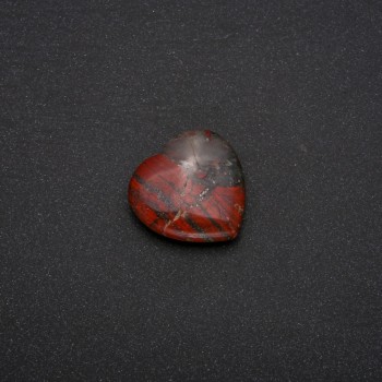 Jaspis-Souvenirstein in Herzform 30×30×10(±)mm