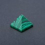Malachit-Souvenir-Pyramide (gepresst), Höhe ca. 24 mm, Länge ca. 29 mm