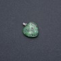 Herz-Anhänger aus Zoisit-Naturstein, 19×19×26 mm (+-)
