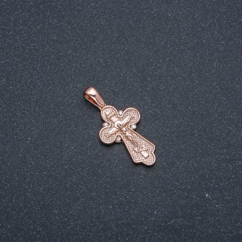 Anhänger Kreuz Xuping Vergoldung 18K mit weißen Strasssteinen 32 × 26 × 15 mm +