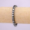 Stretcharmband aus Hämatit – Würfel, ca. 4×4 mm, Länge 18 cm