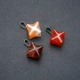 Merkaba-Anhänger aus Karneol 10×10 mm