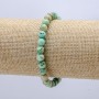 Amazonit-Armband auf Elastikband, Perlen-Durchmesser 6 mm, Umfang ca. 18 cm+
