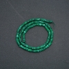 Strang facettierter Malachit-Perlen 4 × 2,5 mm