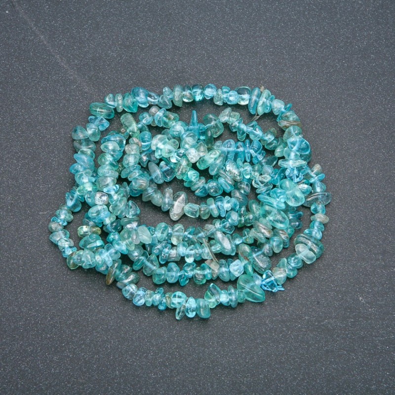 Tonierte Kristall-Nugget-Perlen auf Schnur, Durchmesser 7 × 3 mm, Länge 86 cm +