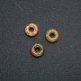Pandora-Perle aus Naturstein Heliotrop Unakit 15×4 mm, Lochdurchmesser 5 mm+