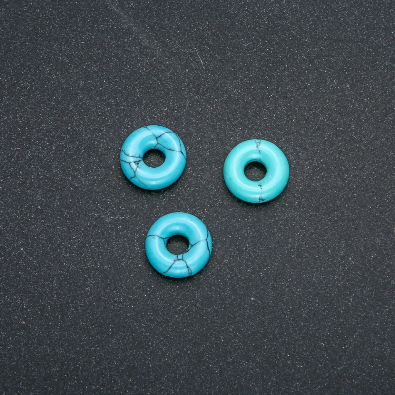Pandora-Perle Türkis 15×4 mm, Lochdurchmesser 5 mm+