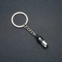 Anhänger 'Liebes-Kapsel', Durchmesser 30 × 9 mm, Länge 8 cm, silberfarbenes Metall
