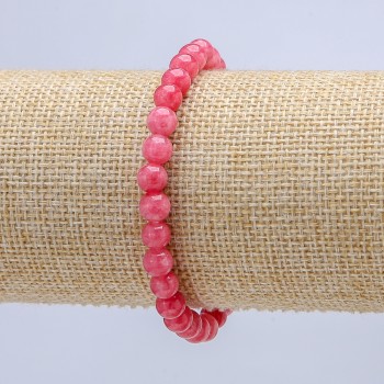 Armband aus Elastikband Turmalin (künstlich) glatte Kugel, Durchmesser 6 mm+