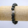 Lavastein-Armband mit Löwenanhänger, Durchmesser ca. 10 mm