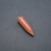 Kugelpendant aus Aventurin 'Goldener Sand' (synthetisch) 13×40×45 mm (+-)