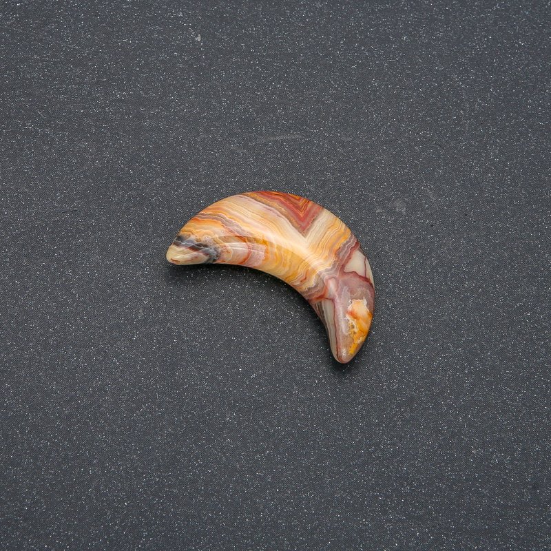 Halbmond aus Achat 12 x 30 x 8 mm (+-) ohne Loch