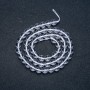 Bergkristall-Perlen auf Schnur, glatte Kugeln, Durchmesser 6 mm, Länge 38 cm