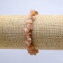 Armband aus rosa Selenit auf Elastikband – Chip-Perlen, Durchmesser 10 mm, Länge 18 cm