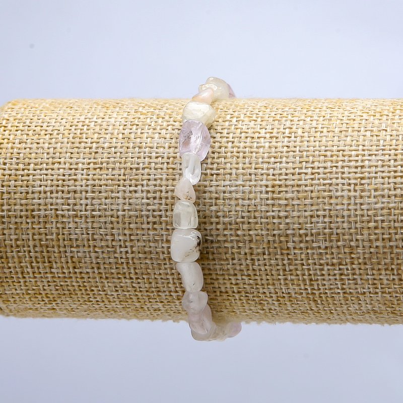 Armband aus Kyanit, Naturstein, facettiert, Durchmesser 6–8 mm (+/-), Länge 18 cm (Stretch)