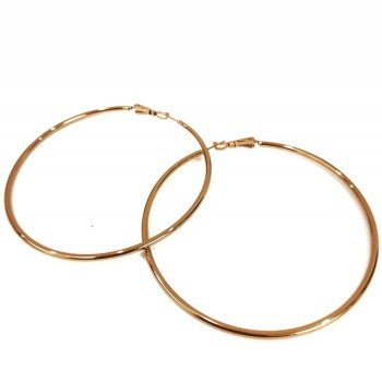 Xuping Ohrringe in Ringform, 18K-Vergoldung, Dicke ca. 2 mm, Durchmesser ca. 70 mm