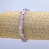 Elastisches Armband aus natürlichem Amethyst, facettierte Rondellen, Durchmesser 8×10 mm (±), Länge 18 cm