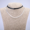 Choker Xuping Rhodiumbeschichtung und Schnur, Dicke 5,5 mm, Länge 31–39 cm