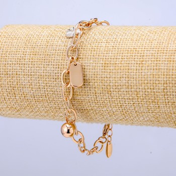 Armband Xuping 18K-Vergoldung, Dicke ca. 6,5 mm, Länge 17–20 cm