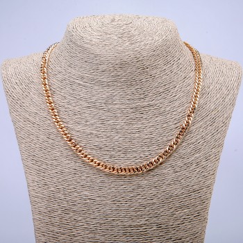 Kette Xuping mit 18K-Vergoldung, Dicke ca. 6 mm, Länge ca. 46 cm