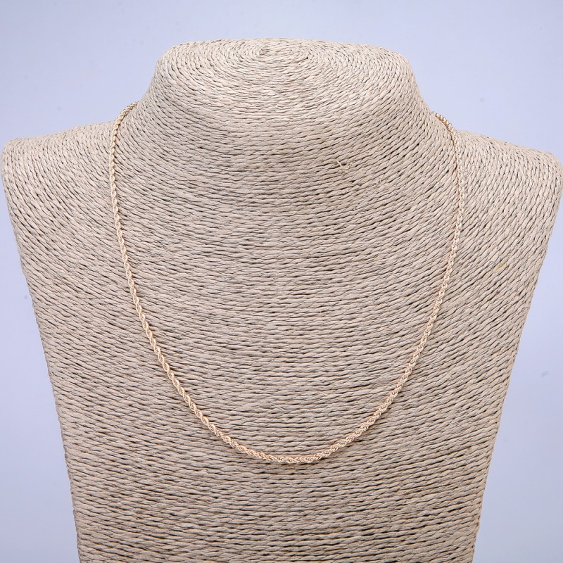 Xuping-Kette mit 18K-Vergoldung, 2 mm Dicke + -, Länge 52 cm +