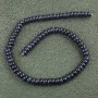 Perlen auf Schnur Aventurin Nacht Kaïra (synthetisch) Glatte Rondellen, Durchmesser 8×5 mm, Länge ca. 40 cm