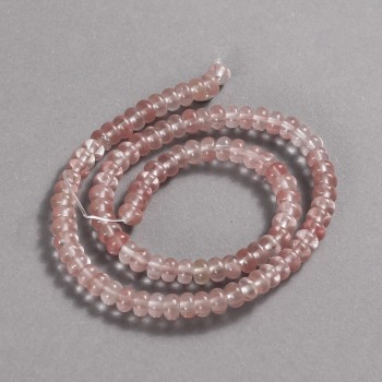 Chalzedon-Perlen auf Schnur, Durchmesser 6x4 mm, Länge 39 cm +