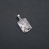 Xuping-Anhänger mit Rhodiumbeschichtung, weiße Strasssteine, Durchmesser 25×12 mm +