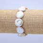 Armband aus Barockperlen auf Elastikband, Durchmesser 17 mm, Länge 18 cm +