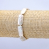 Elastisches Armband mit Barockperlen, Durchmesser 9 × 21 mm, Länge ca. 18 cm