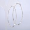 Xuping Ohrringe – Rhodiumbeschichtete Ringe, Dicke 2,1 mm, Durchmesser 51 mm