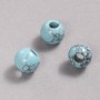 Pandora-Perle Türkis 14×12 mm, Lochdurchmesser 5,5 mm