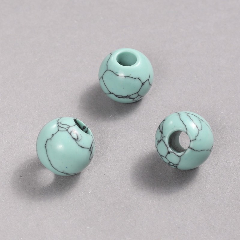 Pandora-Perle Türkis 16 × 14 mm, Lochdurchmesser 5,5 mm