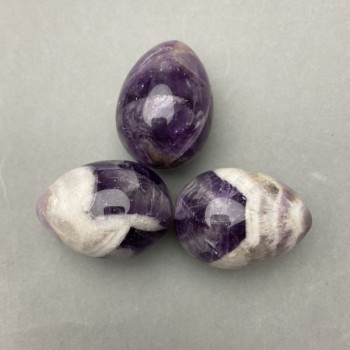 Dekoratives Ei aus Amethyst, Durchmesser 40 × 30 mm+