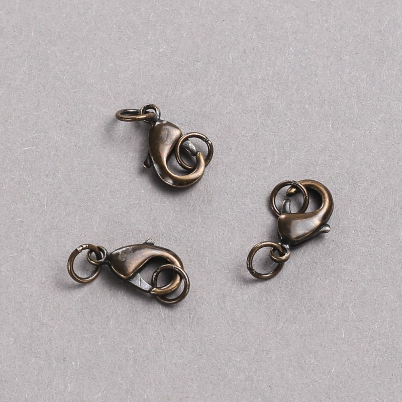 Verschlusskarabiner 8×12 mm in der Farbe Dunkel-Schokoladenfarbe