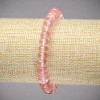 Elastisches Armband aus Chalzedon, glatte Rondellen, Durchmesser ca. 8×5 mm, Länge ca. 18 cm