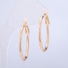 Xuping Ohrringe, Ringe Vergoldung 18K, Dicke ca. 2 mm, Durchmesser ca. 50 mm